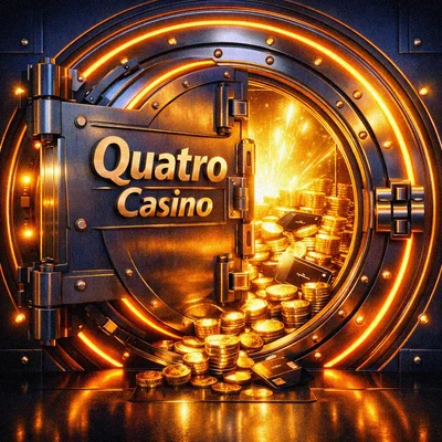 Secure banking vault with gold coins